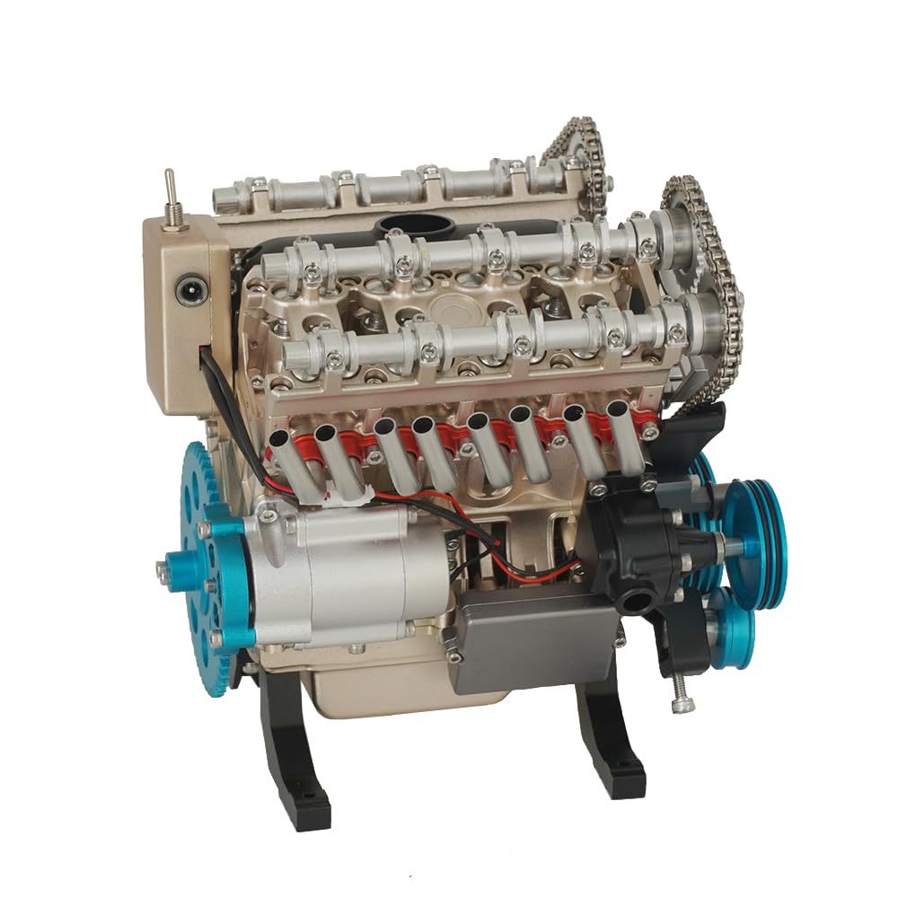 FlukeForest V8 Engine Assembly V8 Engine Model Kit, FA-V8