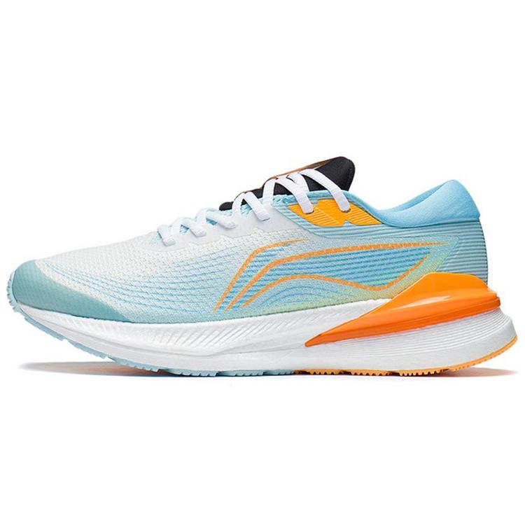

LiNing Light Cushioning Low Top Running Shoes Men s Blue Orange 40