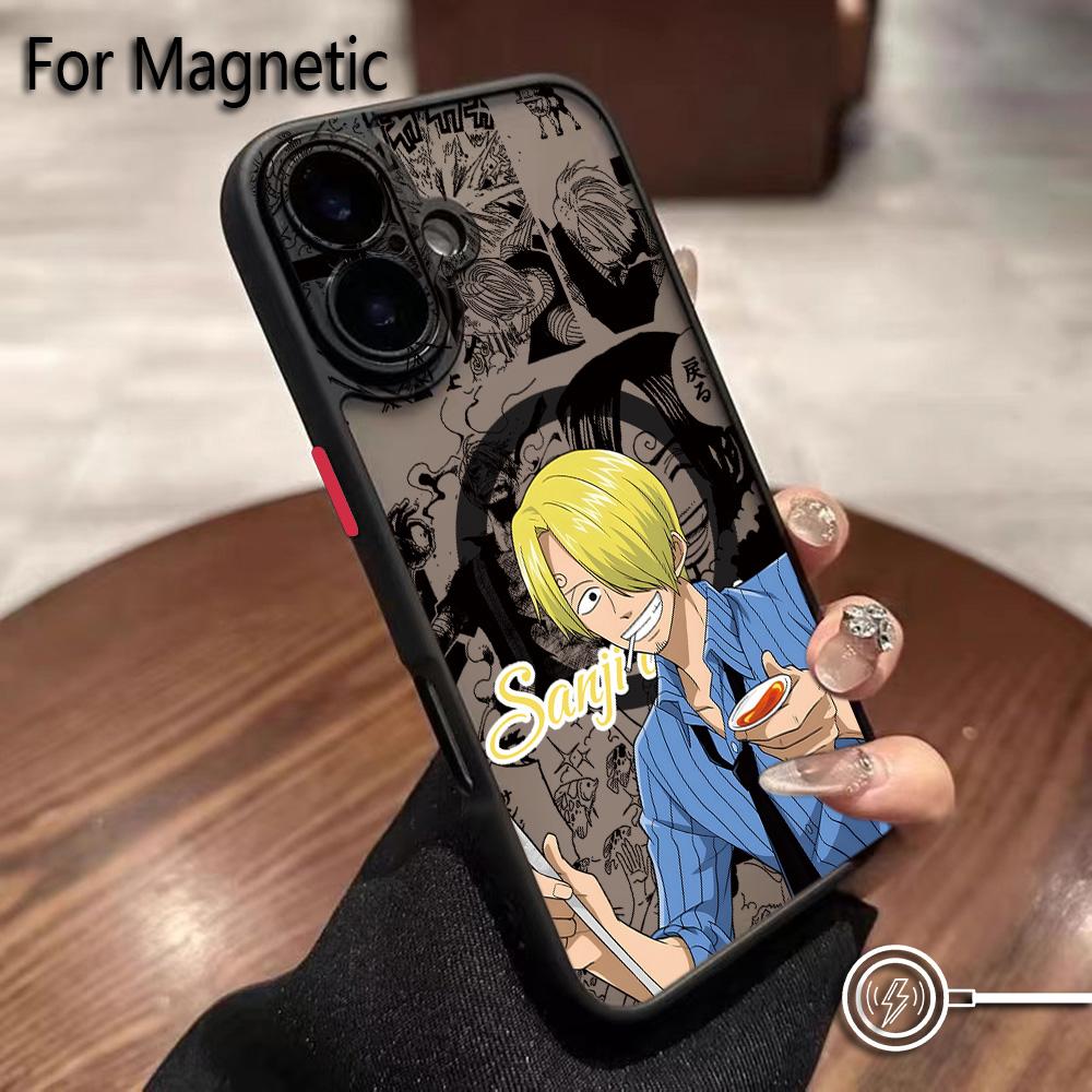 Anime Ones Pieces Luffys Zoros Phone Case For Samsung Galaxy S25 S24 S23 S22 S21 S20 FE Plus Ultra 5G Matte Magnetic