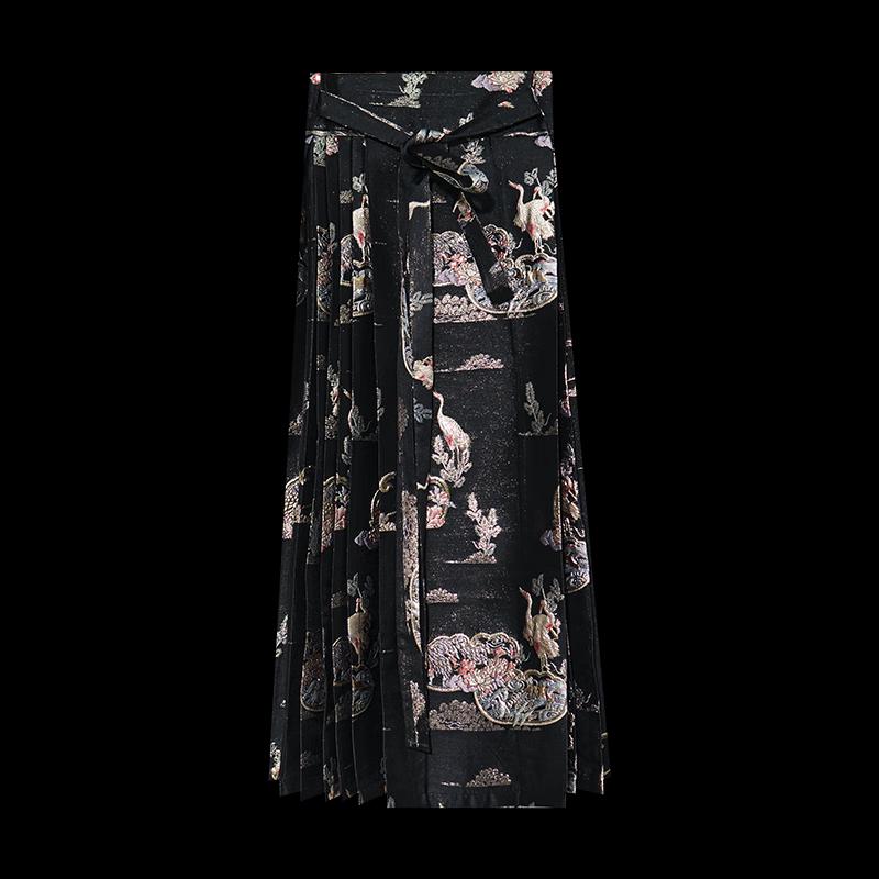 HECO Neyunhe Celebrity Embossed Hanfu Horse Face Skirt