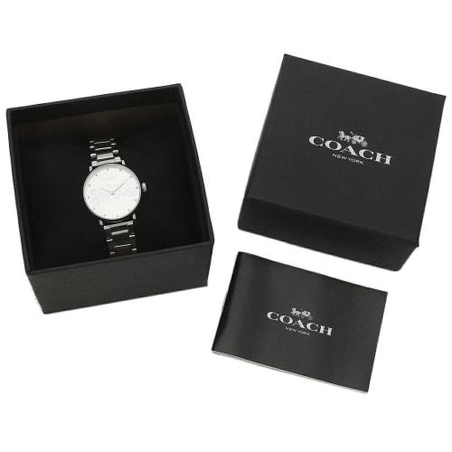 Coach Women's Perry Watch, 28mm, Quartz, Silver, Stainless Steel, A4 Size, COACH 14503795
