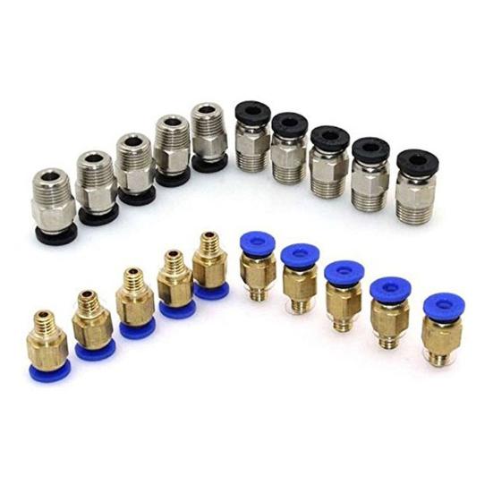 Raccord Pneumatique Pc4-m10 Connector PC4-M6 10 Pièces Et PC4-M10 10 Ender 3 Tube Ptfe Pour Filament 1.75mm