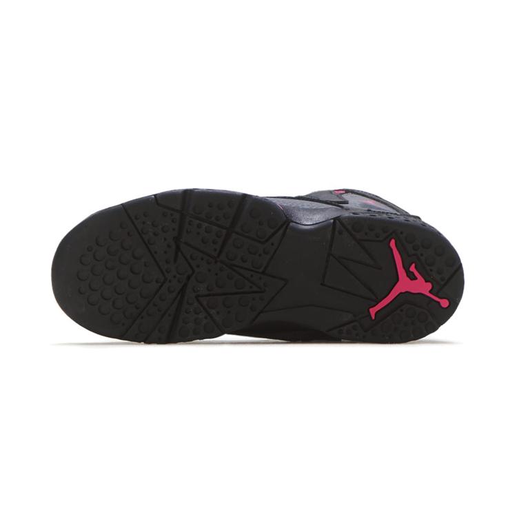 Jordan Zapatillas de Baloncesto Altas True Flight para Niños Negro Rosa Niños de 3 a 7 Años 342775-009