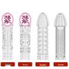 Wolf Fang Crystal Condom Set: Thickening & Enlargement Sleeve, Large Size, Reusable Phallus Sex Toy.