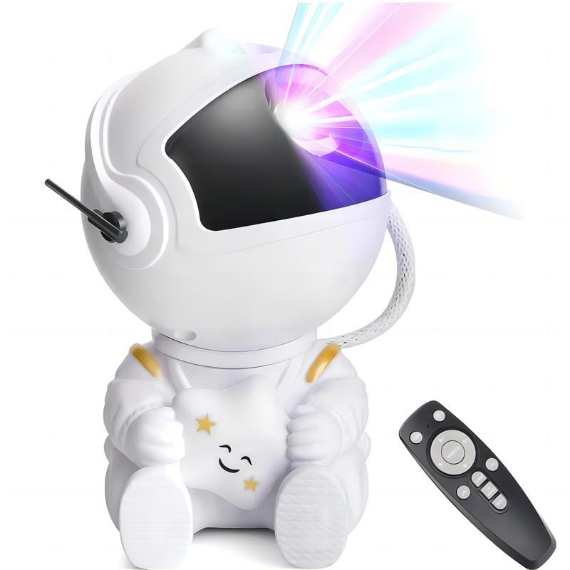 Rocket Astronaut Galaxy Projector Night Light Lamp And 12 Film Starry Sky Astronaut Porjectors Lamp Planetarium For Kids Bedroom