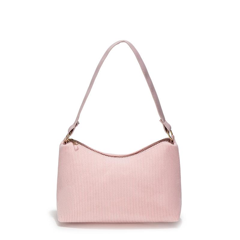 New hot-selling corduroy handbag large-capacity zipper messenger bag adjustable shoulder strap single shoulder