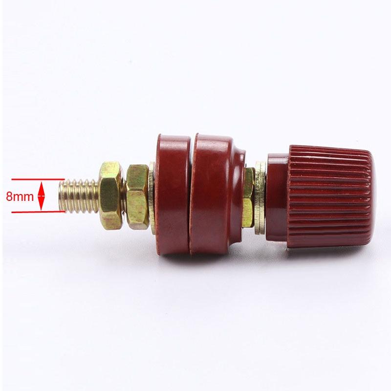 1 Black + 1 Red Power Terminal Block 8mm Pure Copper Post Terminal-Flexible