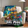 Cartoon Cute D Dog M manS Blanket For Sofa Office Bed Plane Travel Sleep Read Relax Camping Soft And Warm