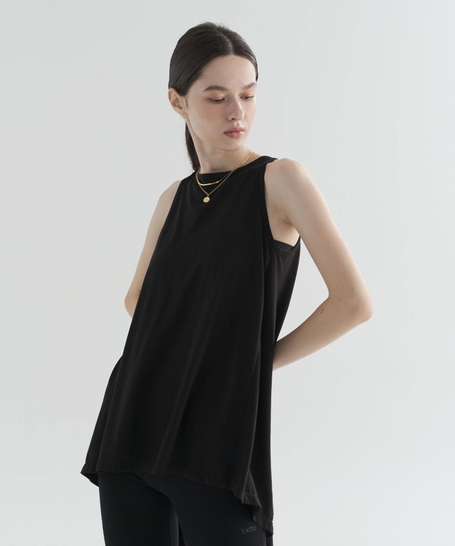 Poete Sleeveless Cover-Up - Black