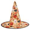 Witch costume, black, shiny, for girls, hat and cape, Halloween outfit, set