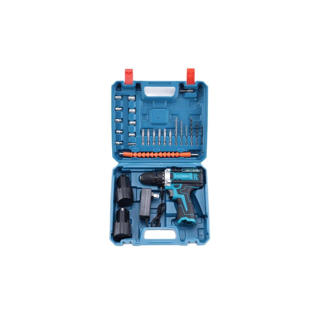 12V Dual-Speed Rechargeable Lithium Hand Drill Set - Portable & Multifunctional for DIY