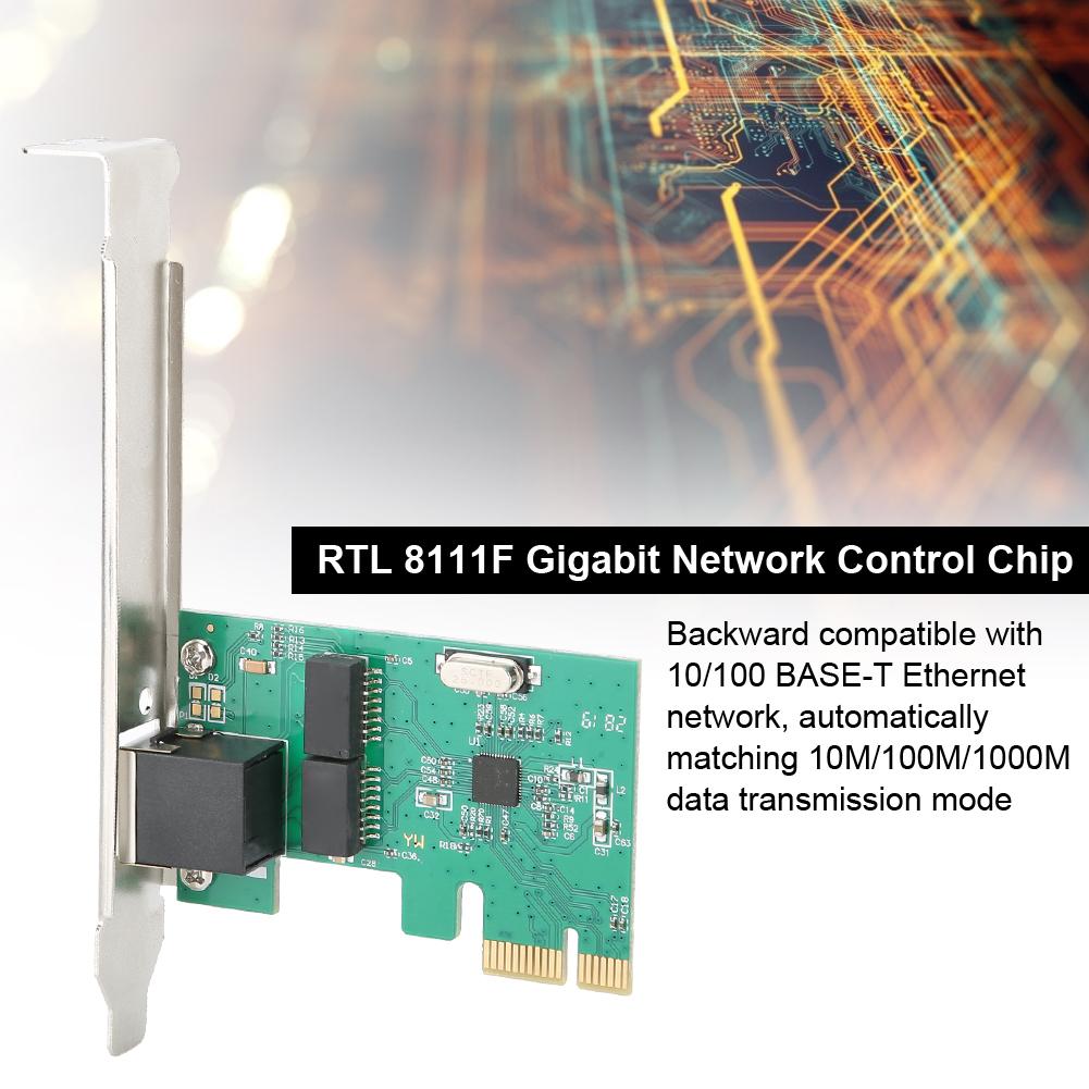 RTL 8111F 10 100 1000Mbps PCI E Gigabit Ethernet LAN Network Card PCI Express Card