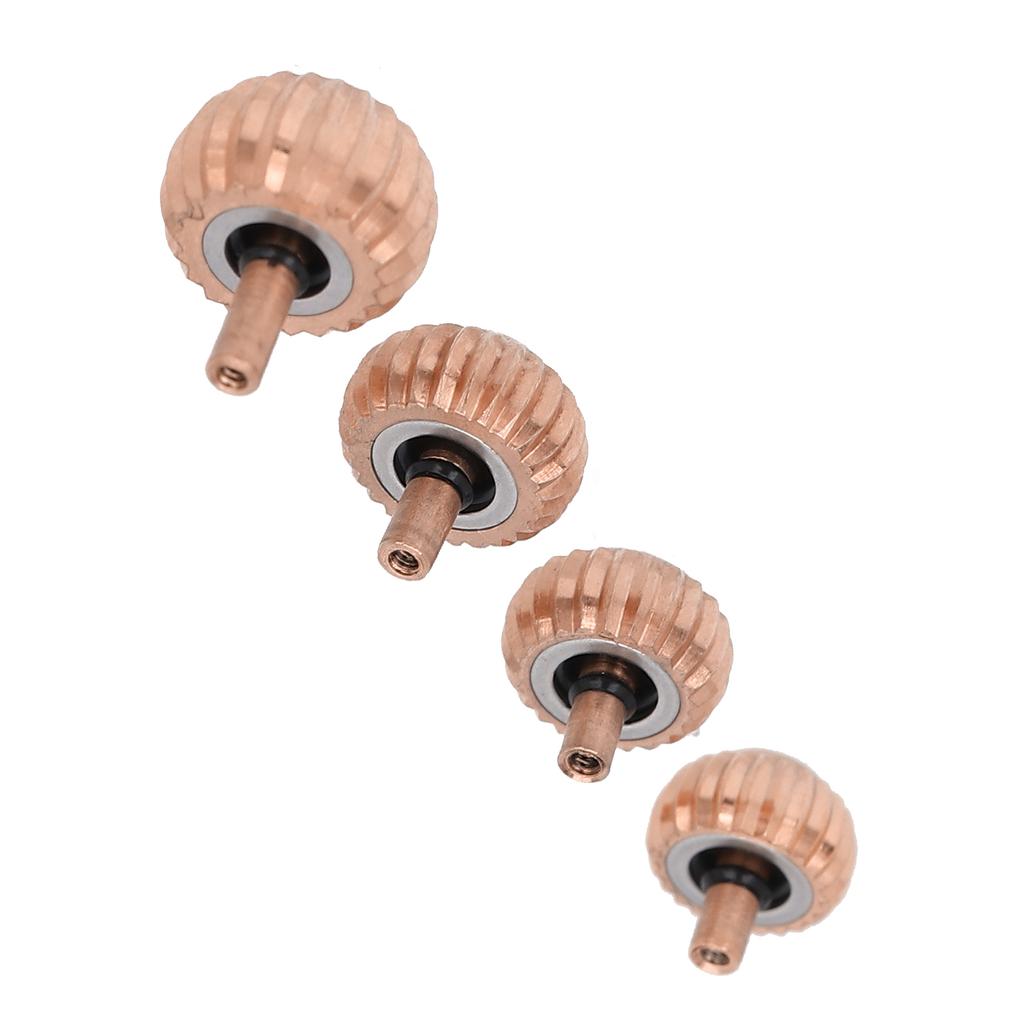 4Pcs Watch Crown Replacement Alloy Multiple Sizes Portable Durable Watch Repair Tools