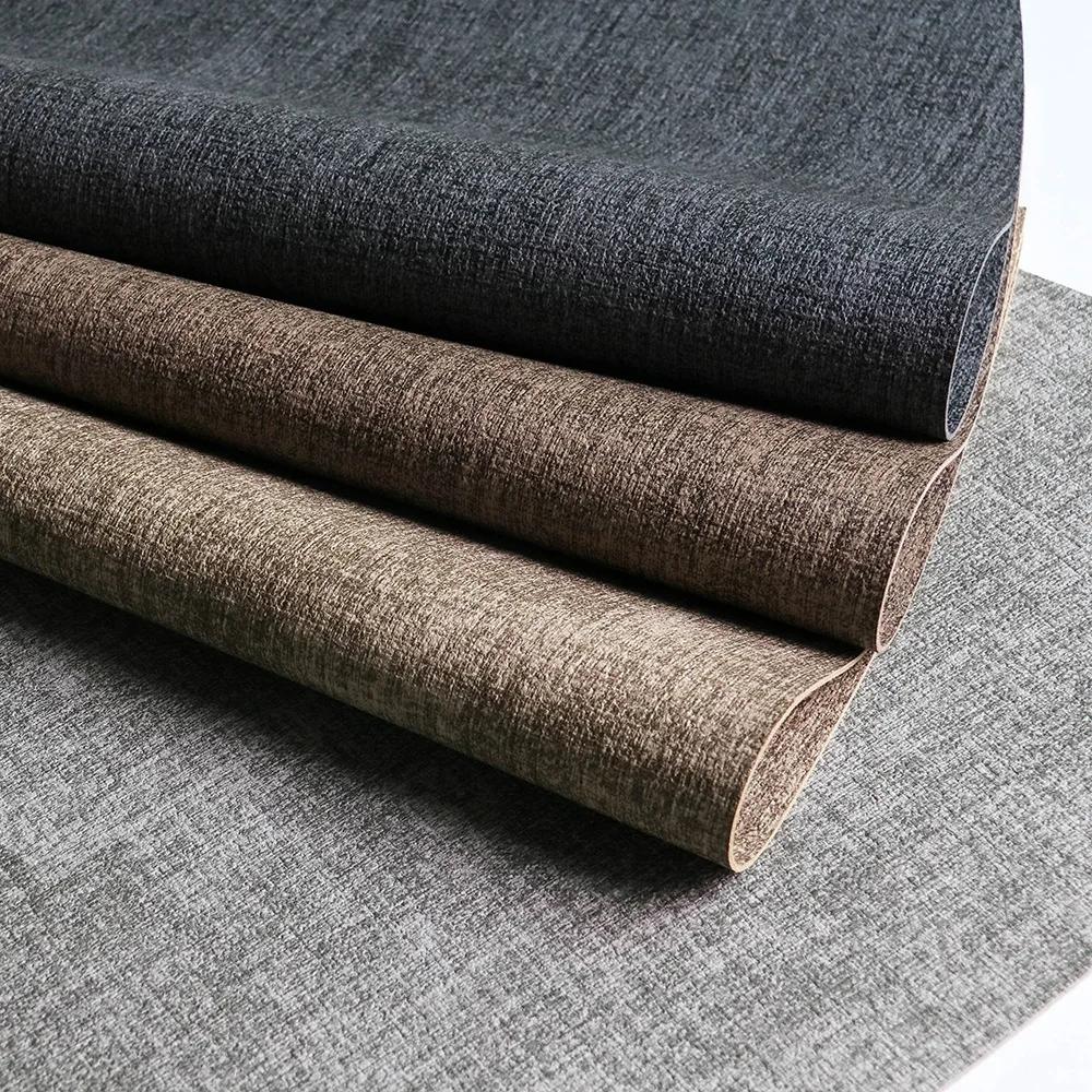 Fan-Shaped PVC Leather Textured Placemat Waterproof Oil-Proof Heat-Resistant Table Mats Chinese Hotel Round Tables Luxury Dining