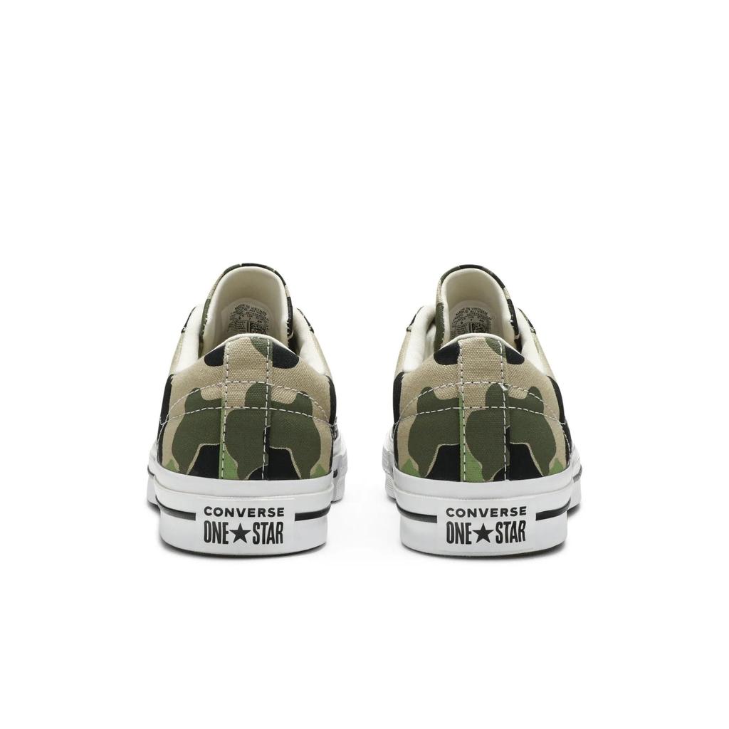 Converse One Star Low 'Archive Print - Duck Camo' (Unisex) Candied Ginger / Piquant Green Canvas Shoes 165027C