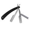 FOLELLO Professional Straight Razor for Men - Barber Ustraa | Stainless Steel Folding Razors | Straight Edge Eyebrow Razor with Comfortable Grip Fo