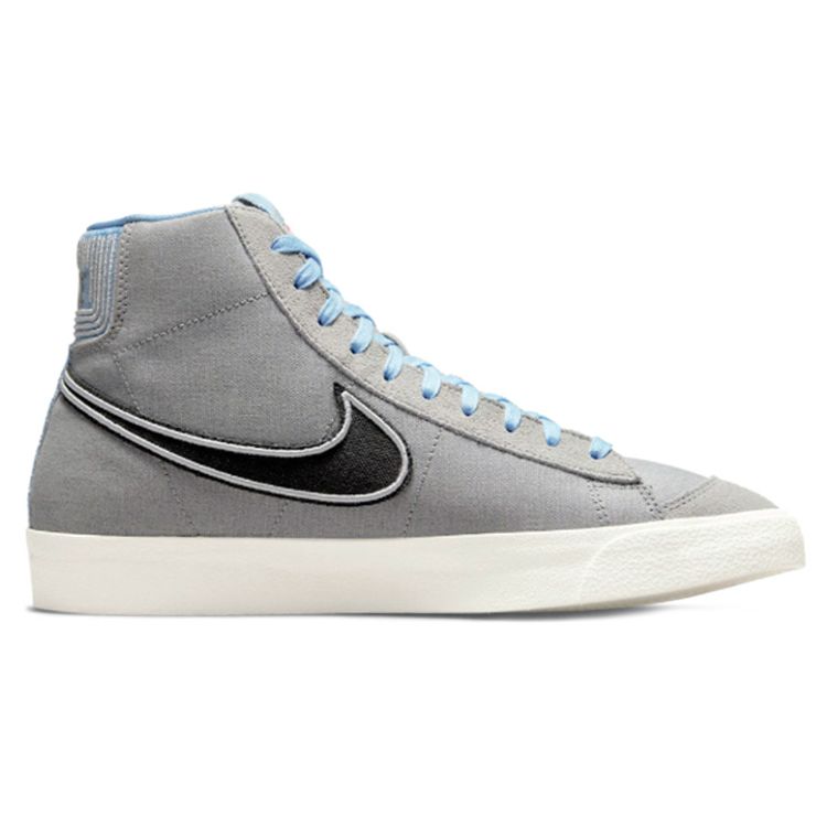 Nike Blazer Mid 77 Vintage Particle Grey Denim Men Sneakers Light-Smoke-Grey Light-Armoury-Blue Dark-Smoke-Grey DJ4648-073