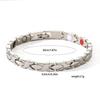 Cross Magnetic Bracelet for Women Rose Chain 6.5mm Wide Stainless Steel Female Benefit Health Energy Jewelry Waterproof