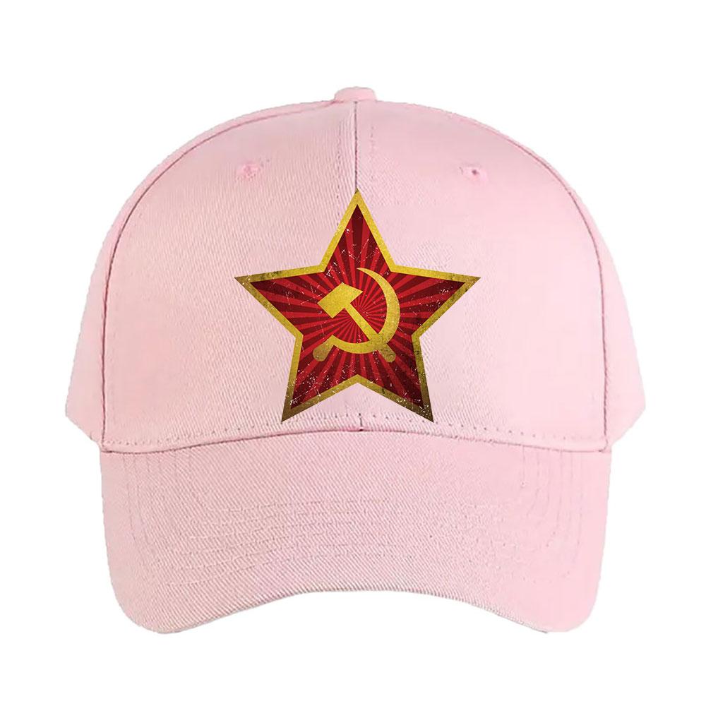 Soviet Red Star Insignia Distressed Cap Summer Women Unisex Adult Peaked Hat Fashion Casual Adjustable Printed Baseball Caps
