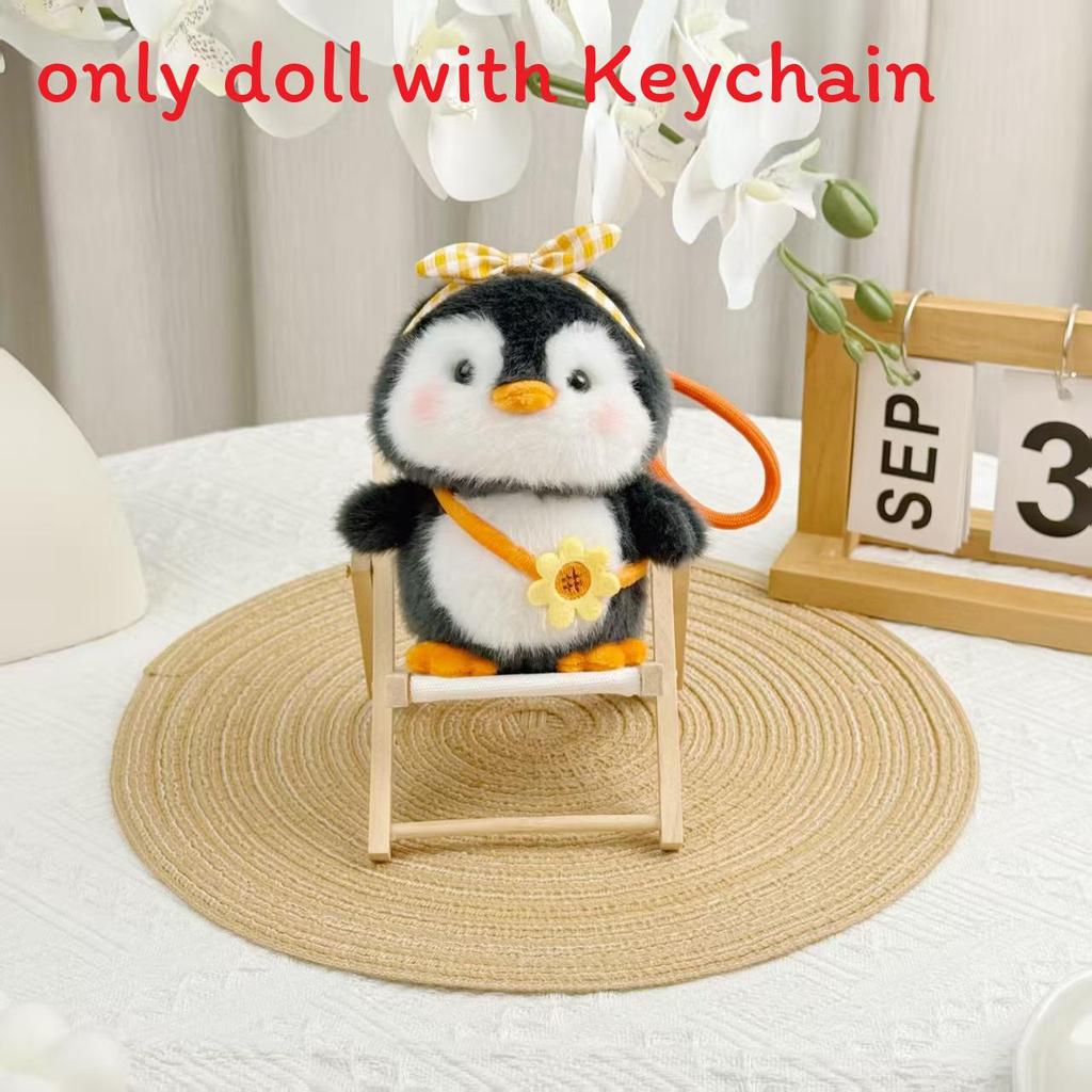 Penguin Plush Keychain With Soft Short Plush For Gifts And Bag Decor