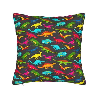 Different Types Of Dinosaur Pattern Pillow Cover Kawaii Pillow Case For Sofa Home Decor Soft Cushion Cover Gift