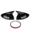 Glossy Black For VW Polo MK6 TSI TDI MPI GTI GTD 2018-2025 Side Door Mirror Cove Rear View Mirror Cap Direct Add-On Mirror Cover
