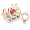 DIY Teething Ice Cream Stick Mold BPA-Free Reusable Ice Cream Mold Easy Clean 6 Cavity Popsicle Ice Cream Stick Mold