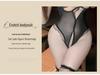 Night Lingerie: Supportive, Plus Size, Open Crotch, See-Through Bodysuit with Quick Release
