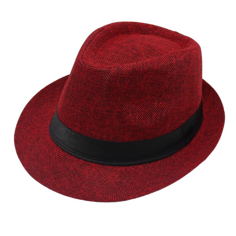 Frühling/Sommer Moderner Zylinder Hutband Trilby Panama Jazzhut Popmusiker Verkleiden Verkleiden