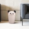 Cute Cartoon Panda Trash Can with Lid Large Capacity Indoor Outdoor Garbage Bin for Home Kitchen Bathroom Garbage Can Outdoor
