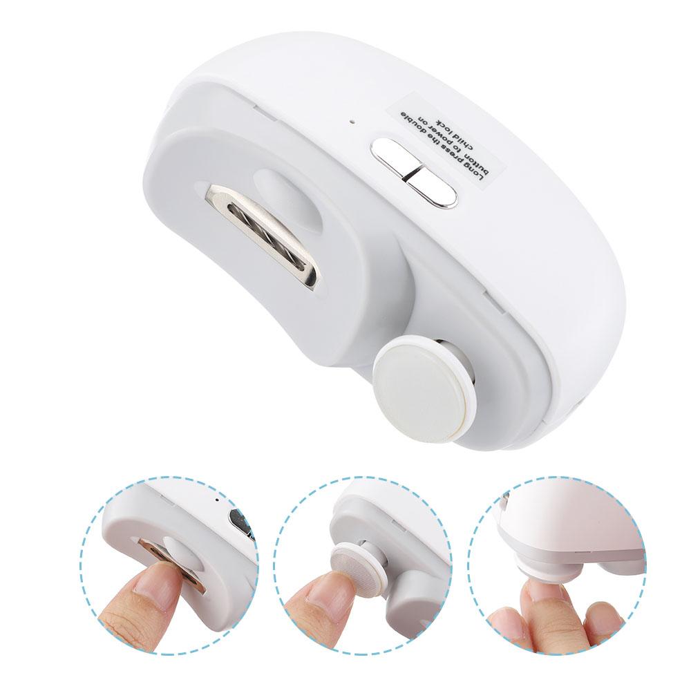 Electric Nail Clippers with Light for Adults Baby Fingernail And Toe Trimmer Pedicure Polishing Cutter for Fingernails And Toes