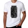 T-shirt Pesce Lanterna Contorno Bianco Abbigliamento Casual Quotidiano Top a Maniche Corte