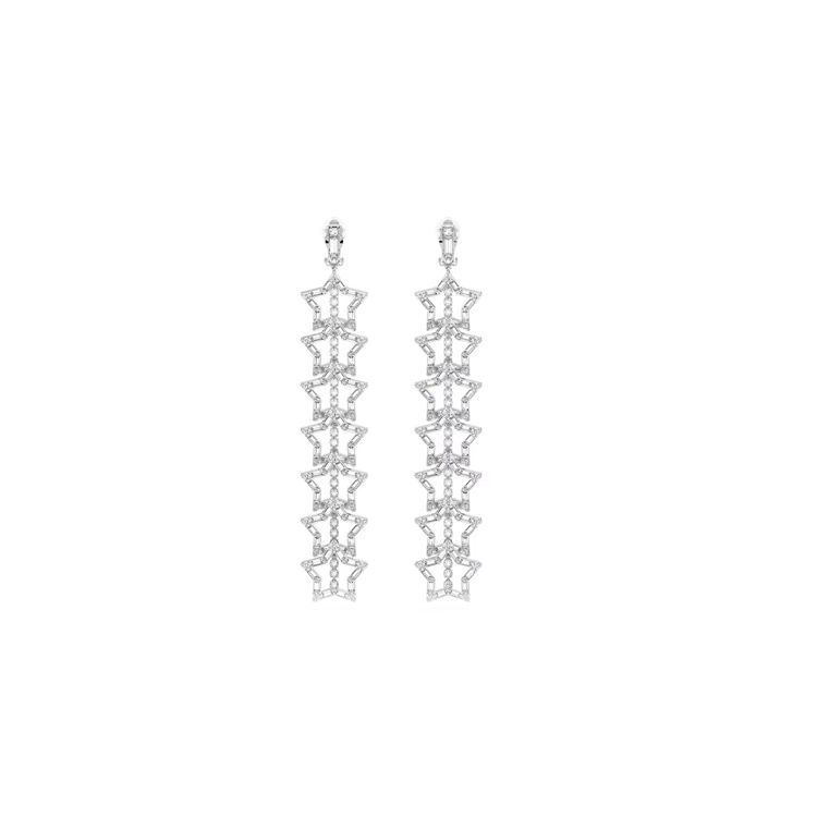 Swarovski Stella Clip-On Star Fashion Earrings
