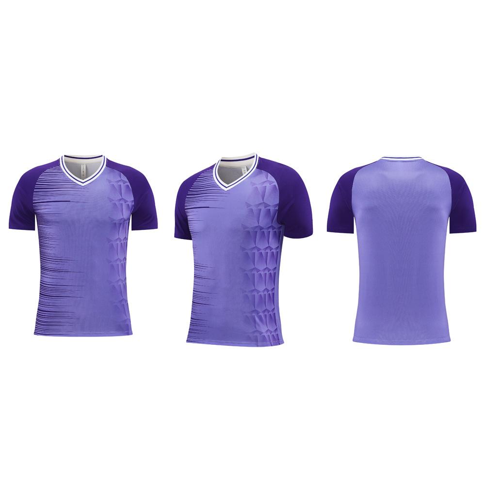 New Football Jersey, Men's Game Training Jersey Set, Children's and Adults' Sports Quick-drying Single-piece Short-sleeved Jersey Customization