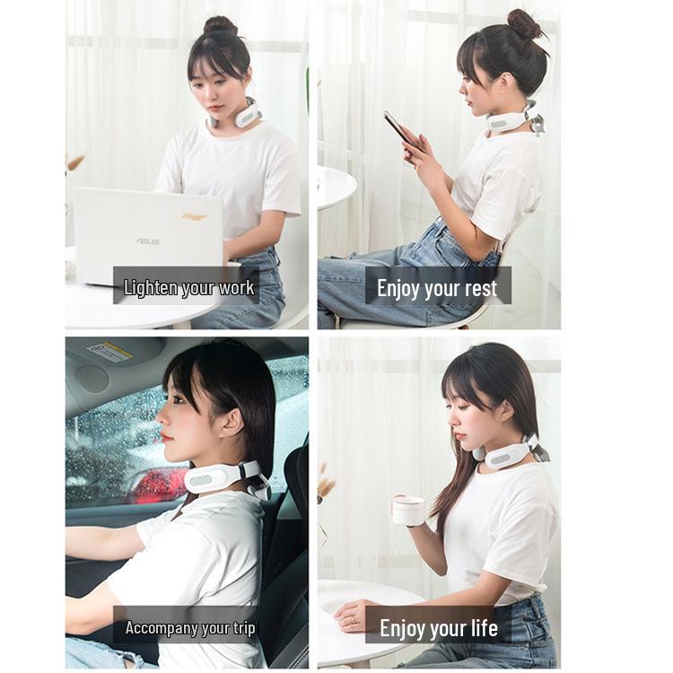 Multifunctional 4-Head Neck and Cervical Spine Heating Massage Instrument
