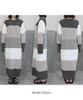 Fluffy Striped Loungewear Dress for Cute and Adult Long Sleeve Relaxing Loose Fit Korean Long Charcoal [DONOBAN] Women, Pajamas, Loungewear, Wear,