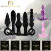 Silikonowe Dildo Analne Zestaw Korków Analnych Trening Fetysz Niewibrujące Korki Analne