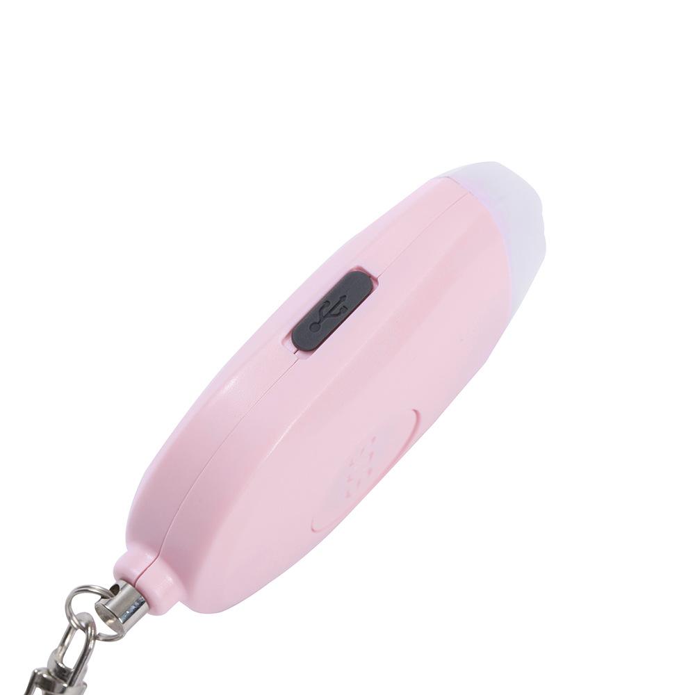 Portable Outdoor Self-Defense Alarm with LED Light for Women's Nighttime Safety