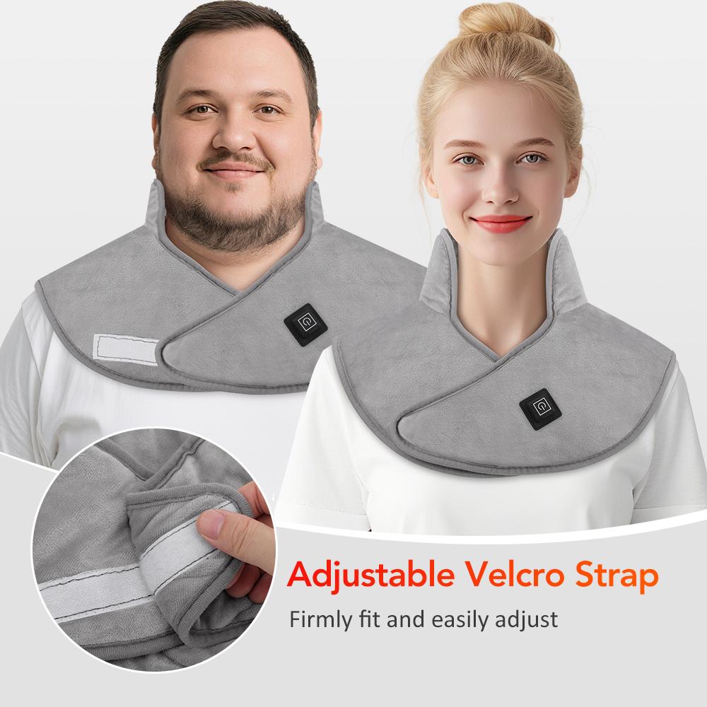 Electric USB Heated Shoulder Neck Pad 3 Heat Settings Hot Compress Back Wrap Fast Heating Shawl for Winter Neck And Back