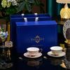 European Bone China Couple Coffee Cup Set