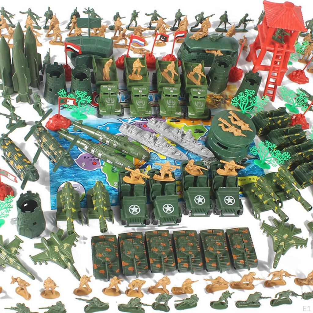 2 Inch Army Playset Cool Action Figure W/ Soldiers Model Accessories Toys