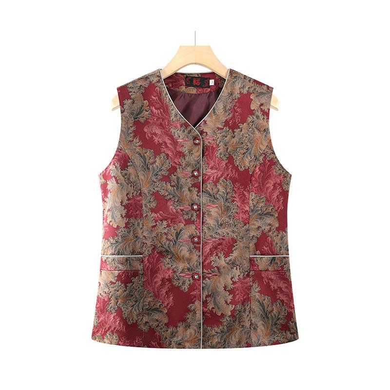 Grandma's Lightweight Autumn Vest for Middle-Aged & Elderly Women - Sleeveless Jacket for Spring & Fall