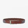 Lambda Golf Wear Leather Belt Blue 22906