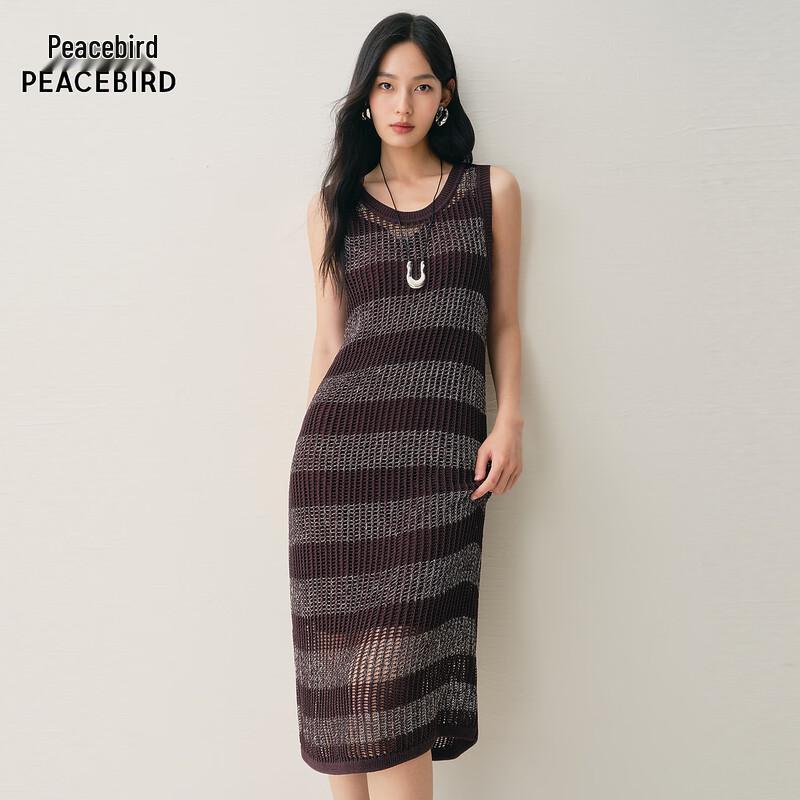 PEACEBIRD H-Line Sleeveless Midi Dress L