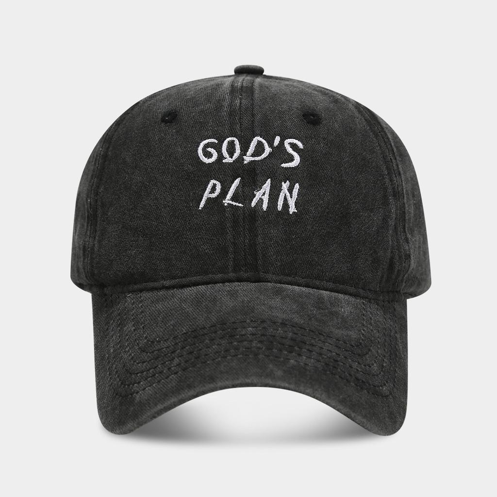 

Бейсболка с вышивкой буквы с регулируемой посадкой для защиты от солнца на улице чёрный