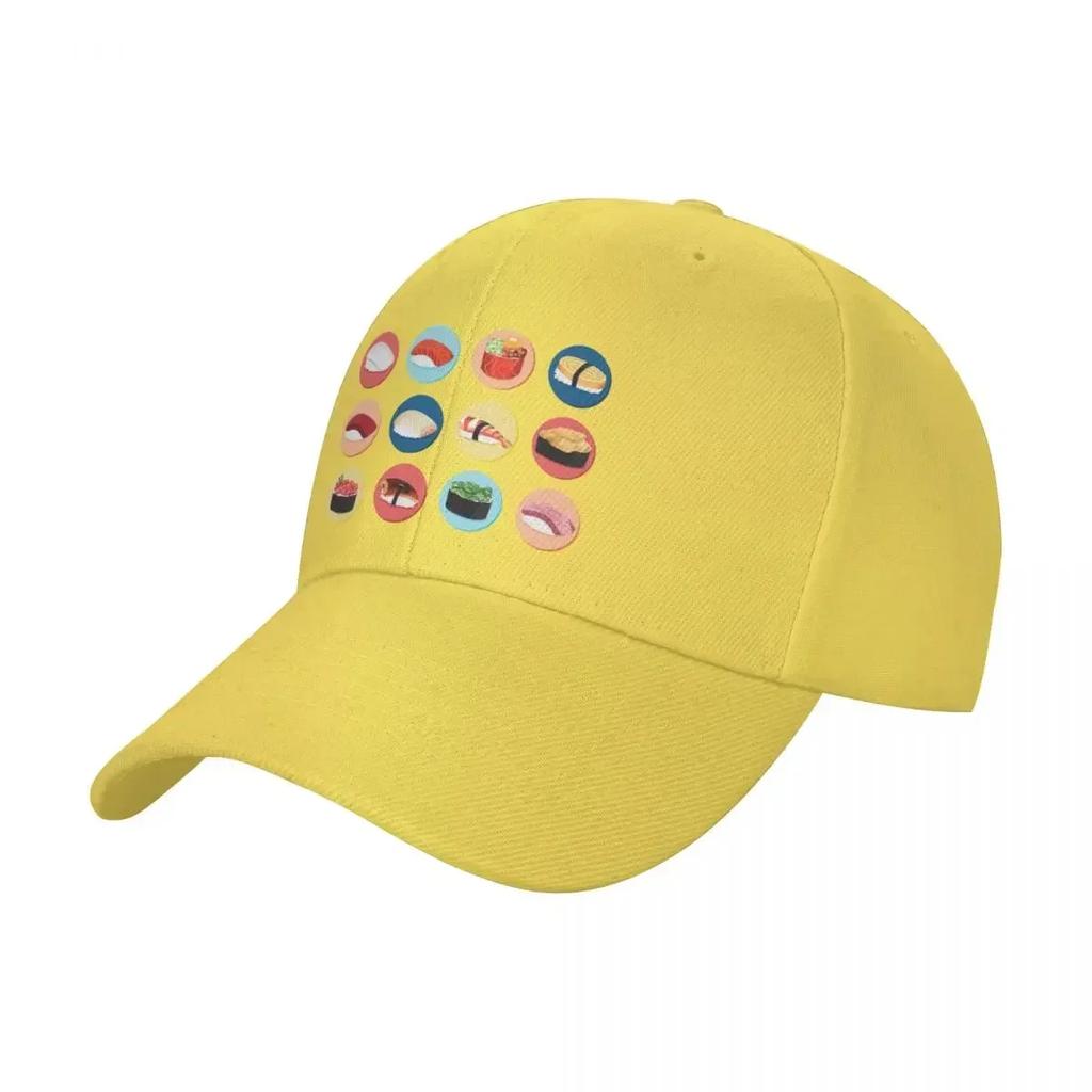 Types of Japanese Sushi Baseball Cap Snap Back Hat Hat Unisex For The Sun Golf Hat Golf Unisex Women Unisexs