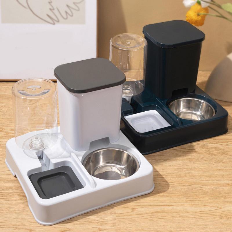 2 In 1 Automatic Pet Feeder Cat Feeder And Water Dispenser Pet Food And GravityAnd Waterer