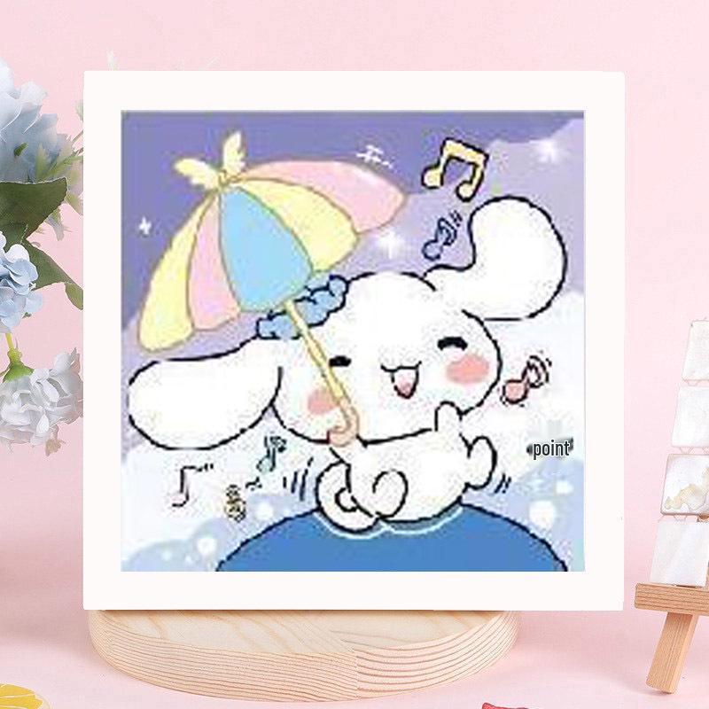 Sanrio Children's Diamond Painting with Frame Stickers - DIY Handmade Gift Set