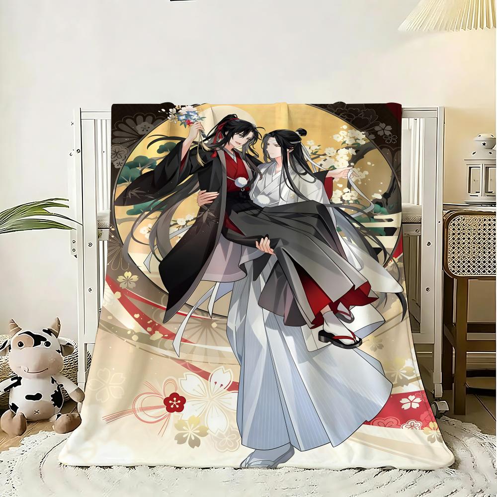 Chinese anima Mo Dao Zu Shi Throw g Flannel Blanket Lightweight Soft Skinfriendly Summer Thin Throw Blanket