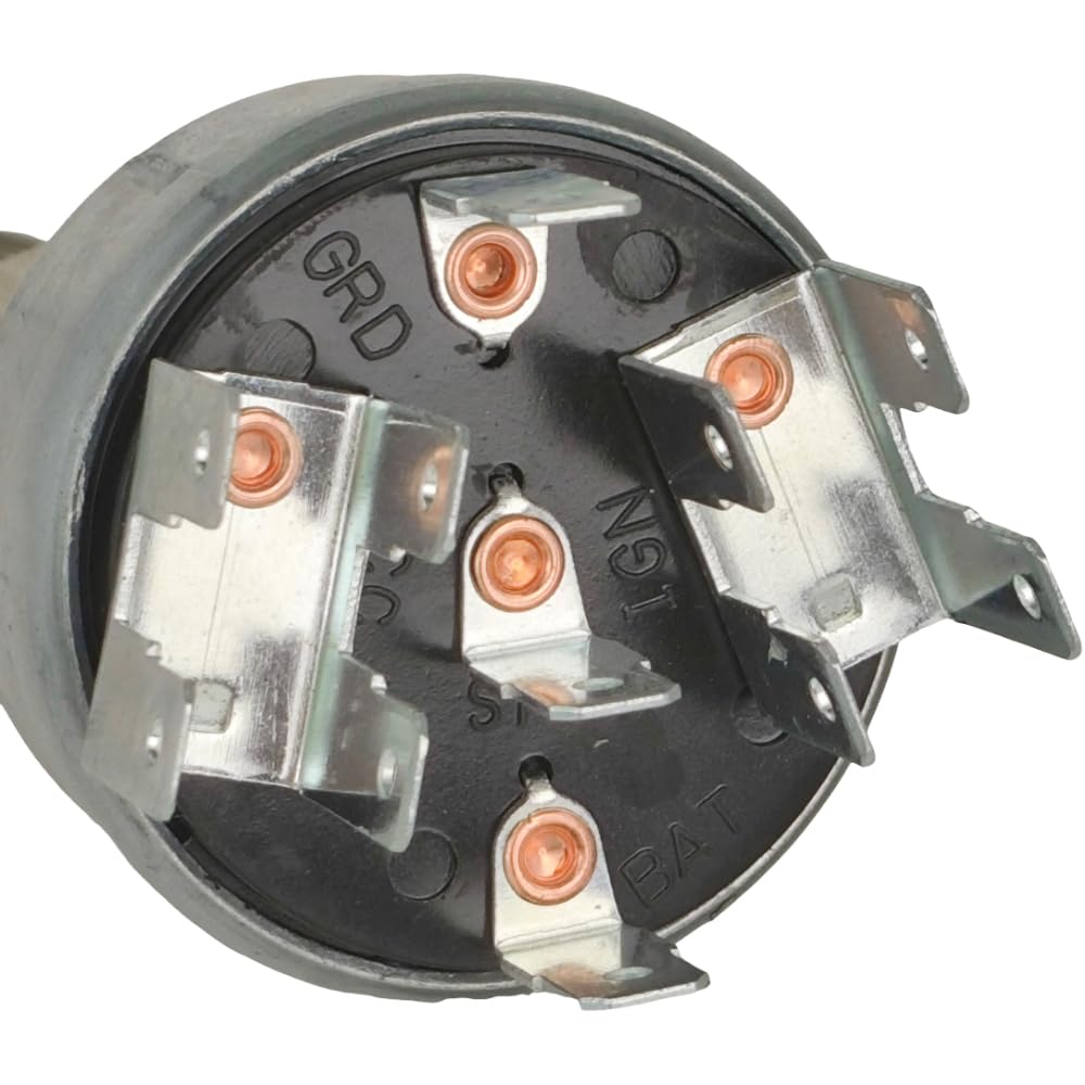 Ignition Switch w/Key 167603R91 468438C91 344688C91 Compatible with International 4900 4700 Series Scout Truck Compatible with Jeep Wagoneer Commando